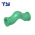 Hot cold water CPVC PPH PP-R PPR Pipe Fitting Short Plastic Bend Bridge